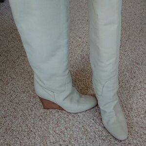 Bruno Magli knee high leather boots size 36